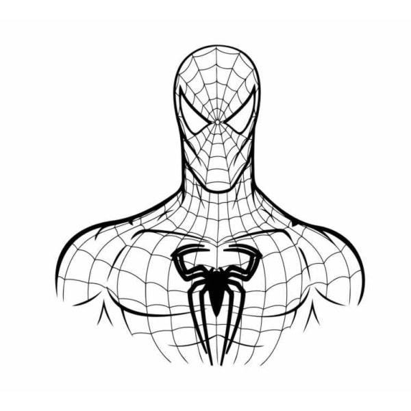 Sorte/hvide Spiderman vægklistermærke 50x52cm
