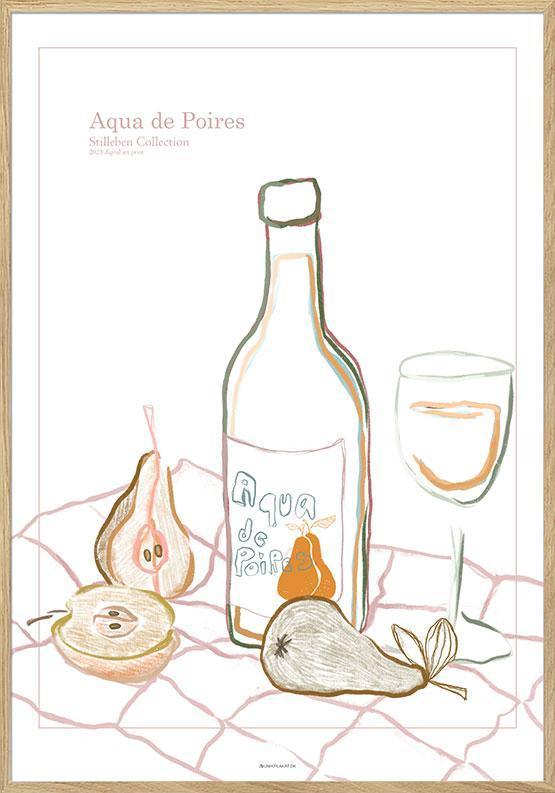 Stilleben plakat - Aqua de Poires