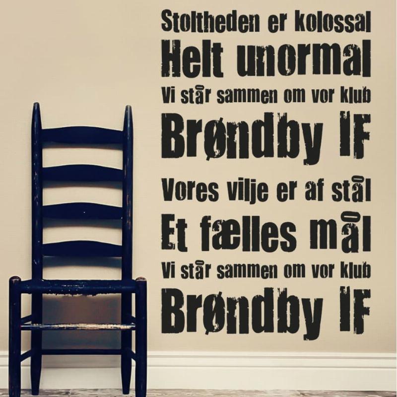 Brøndby Stoltheden - Væggaufmærkning