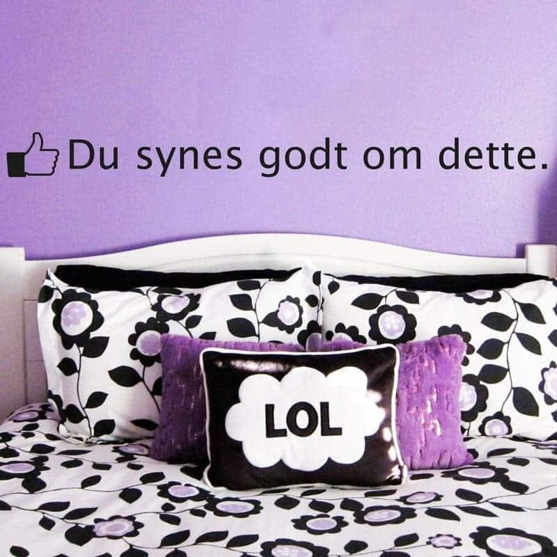 Synes Godt Om - Væggklistermærke
