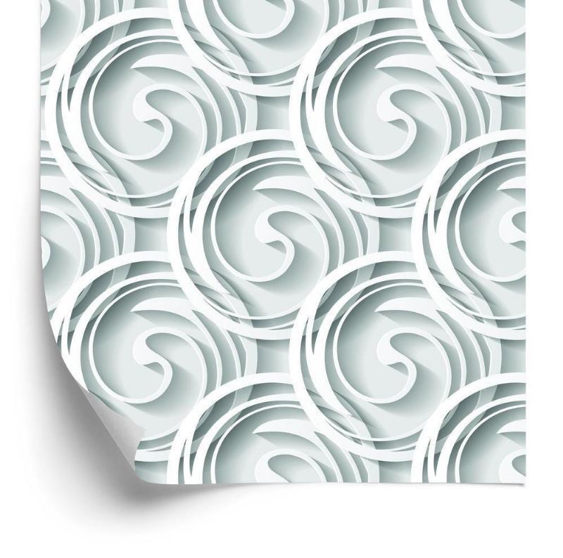 Tapet - Abstrakt 3D geometrisk design