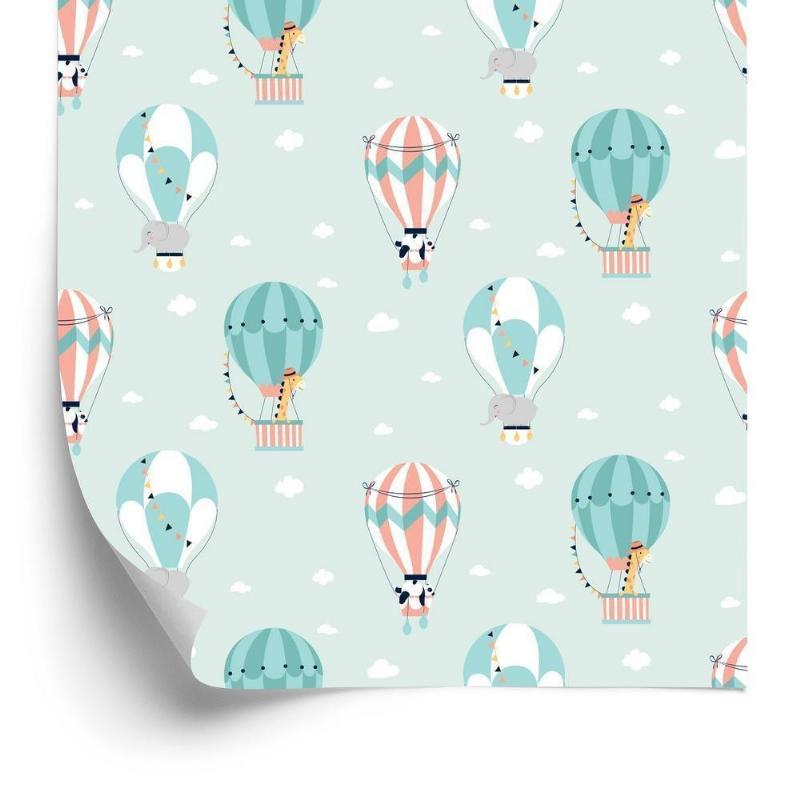 Ballon Tapet - Farverig Vægdekoration