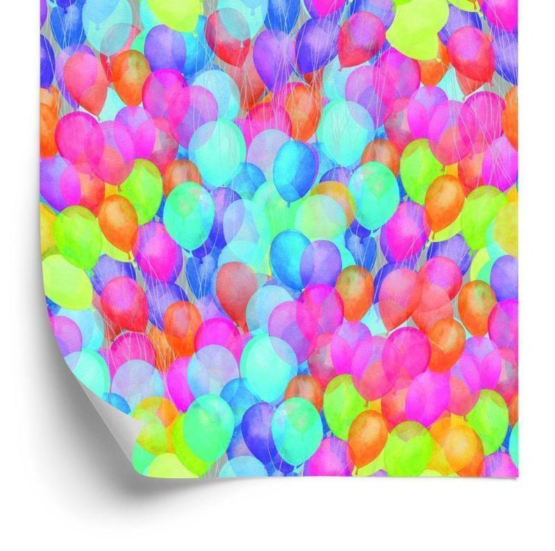 Tapet med farverige balloner
