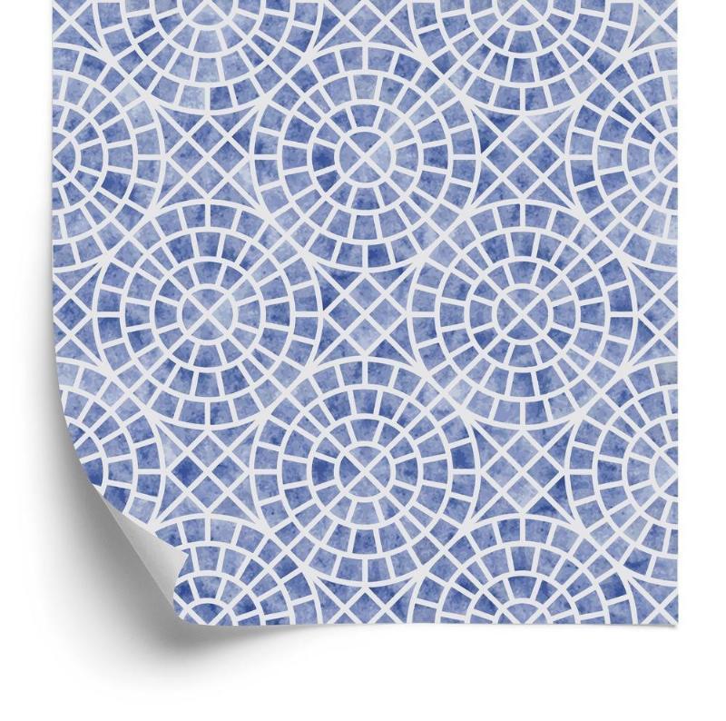 Geometrisk mosaik tapet til spisestue