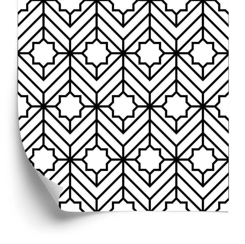 Geometrisk ornament tapet