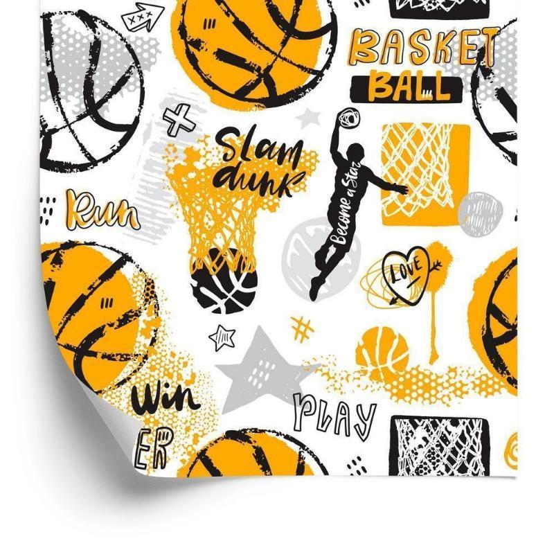 Tapet - Sjovt basketballmotiv