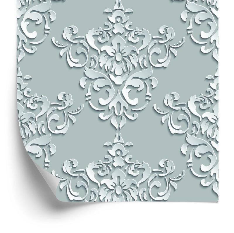 Tapet med 3D-optiske mønstre til soveværelset