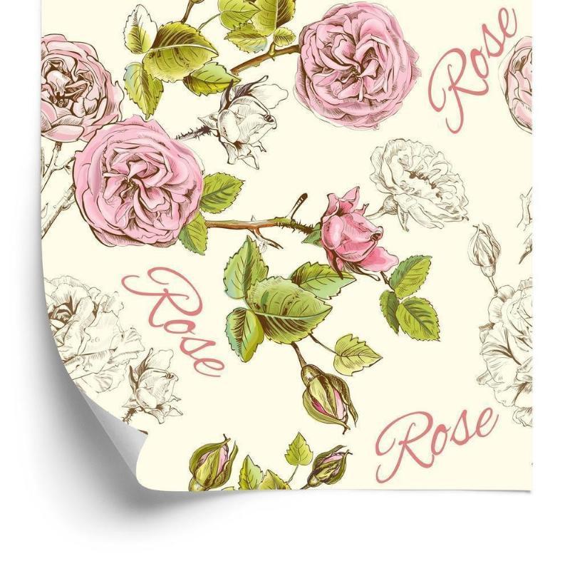 Tapet med elegante roser