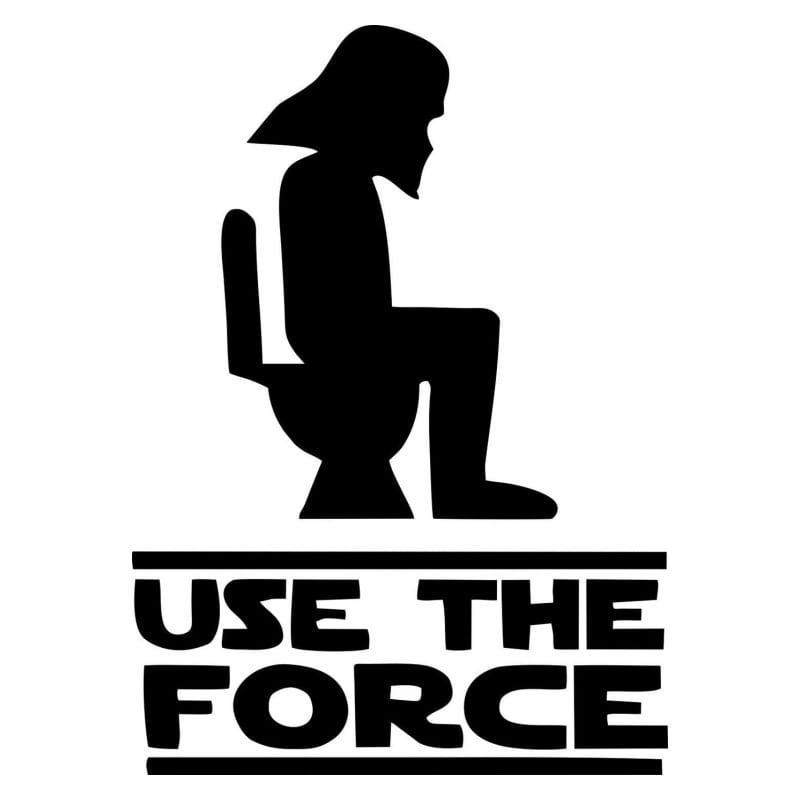 Star Wars Toilet Skilt - Brug Kraften!