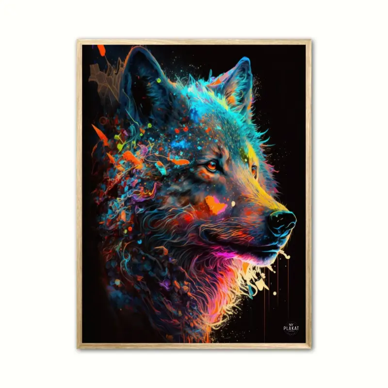 Ulveplakat - Dyr 21 x 29,7 cm (A4)