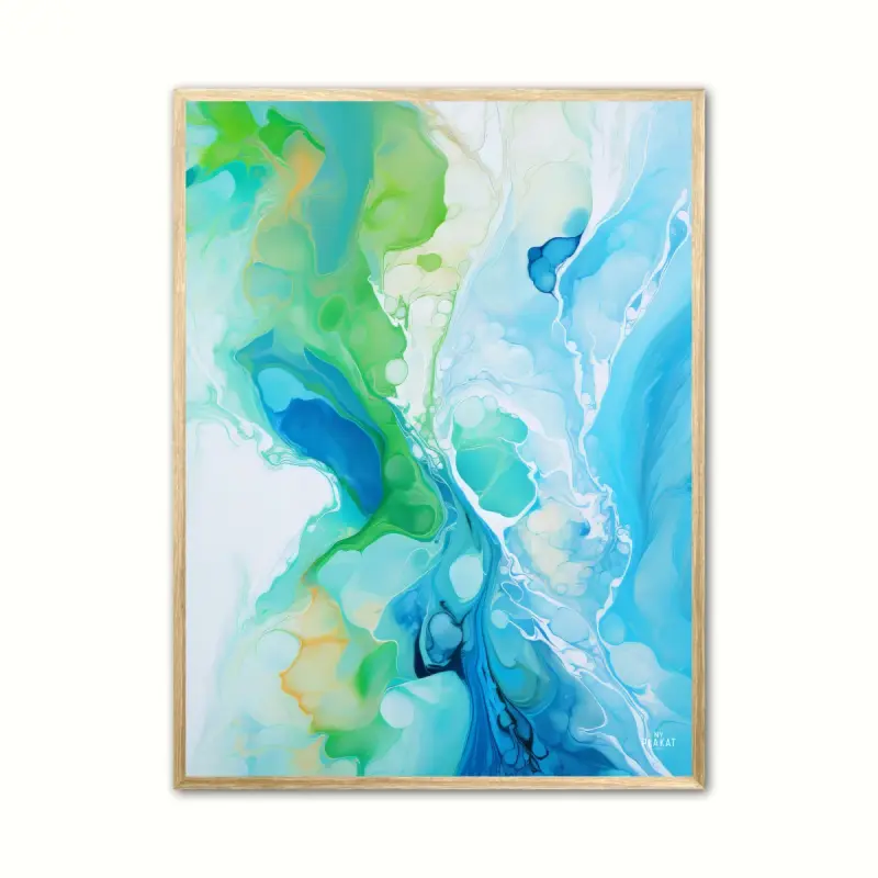 Livlig Ro – Abstrakt plakat A4 21 x 29,7 cm