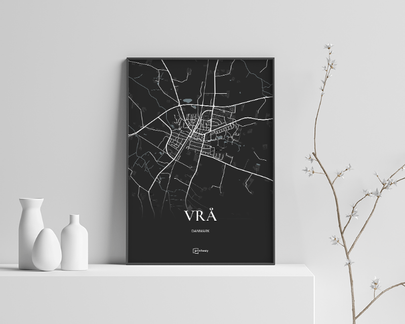 Vrå Plakat - Sort Kort 21×30 cm (A4)