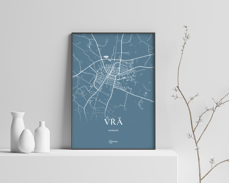 Vrå Plakat - Havblå Kort 42×60 cm (A2)