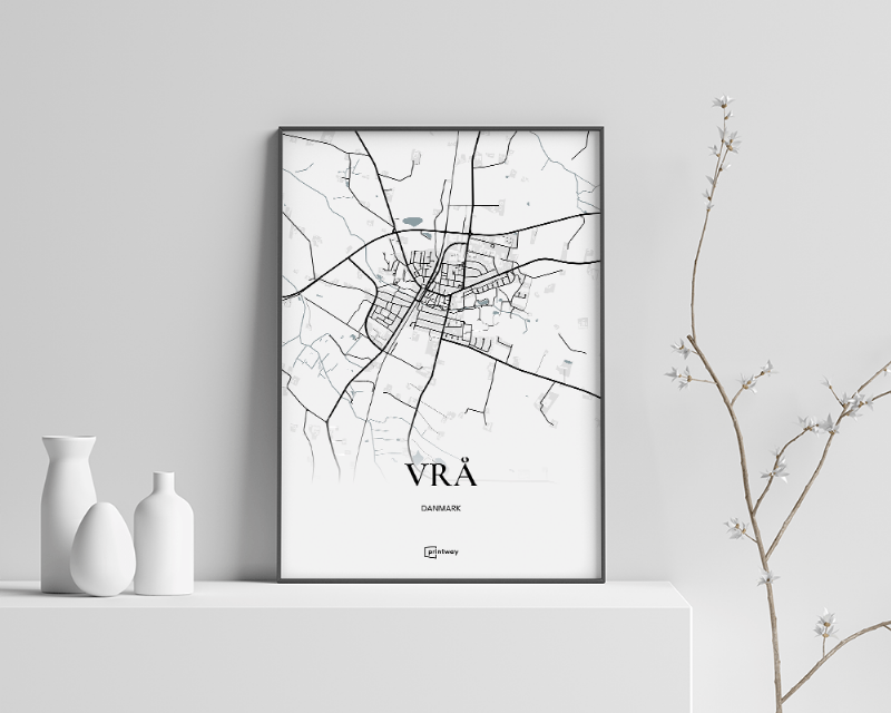 Vrå Plakat - Hvidt Kort 35x50 cm (B3)