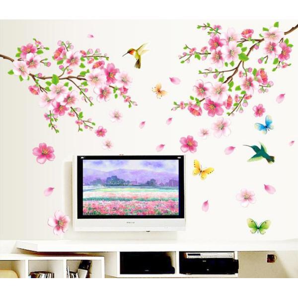 Elegant blomster wallsticker til vægdekoration.