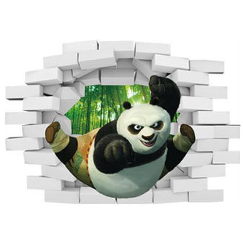 Kung Fu Panda vægklistermærke 70x50cm