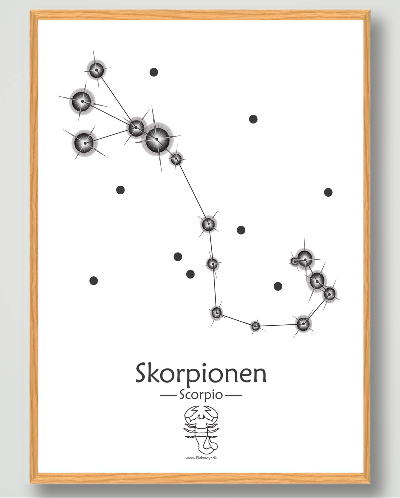 Stjernebillede Skorpionen Plakat – Unik Kunst til Dit Hjem!