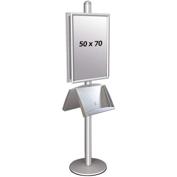 Multi Stander 2 – Dobbeltsidet Plakatstander med Hylde