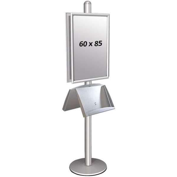 Multi Stander 2 - Dobbeltsidet Plakatstander med Hylde