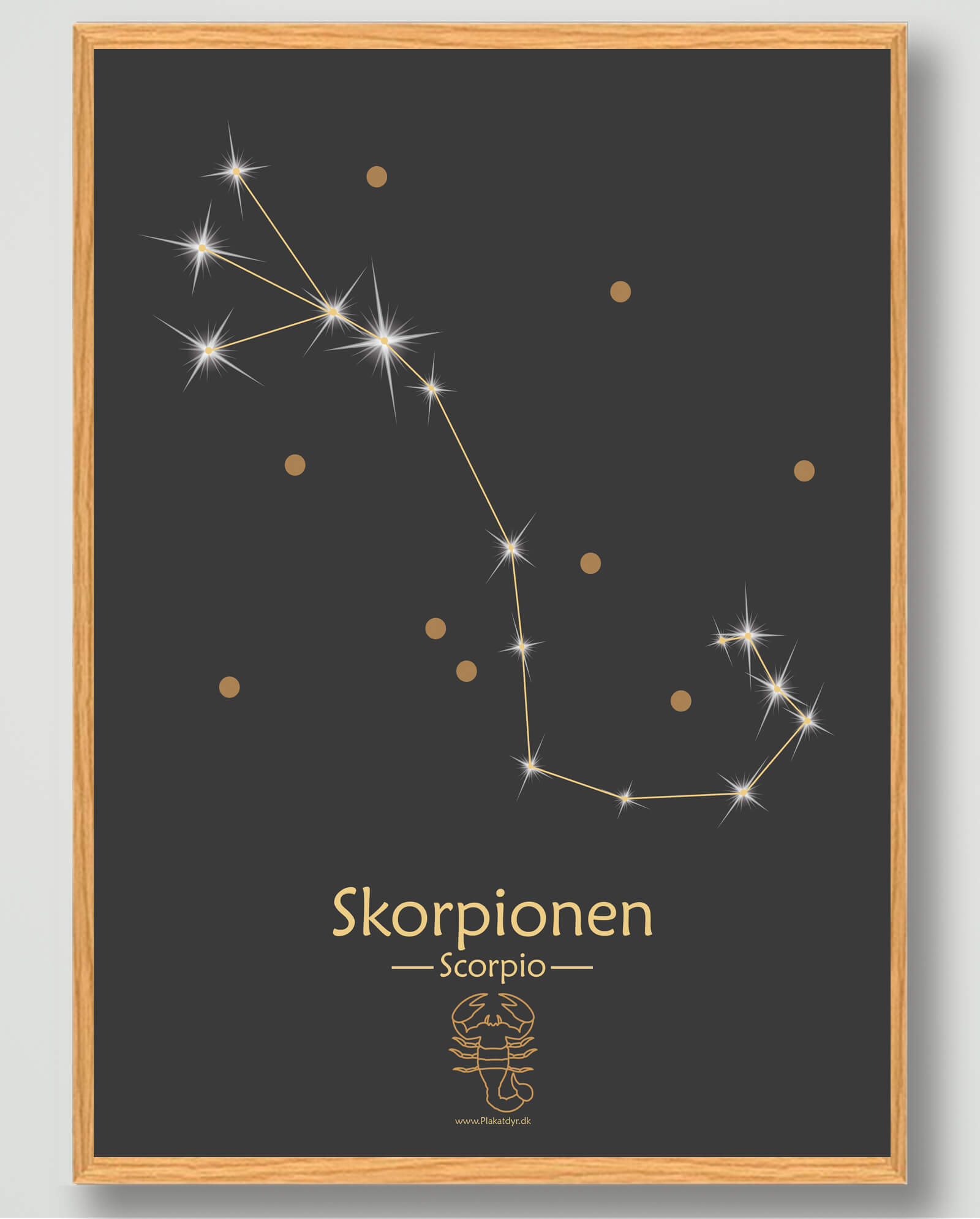 Skorpion Stjernebillede Plakat – Elegant Design til Dit Hjem