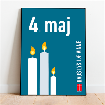 Plakat: Lys i Æ Vinne – Fejring af Befrielsen 1945