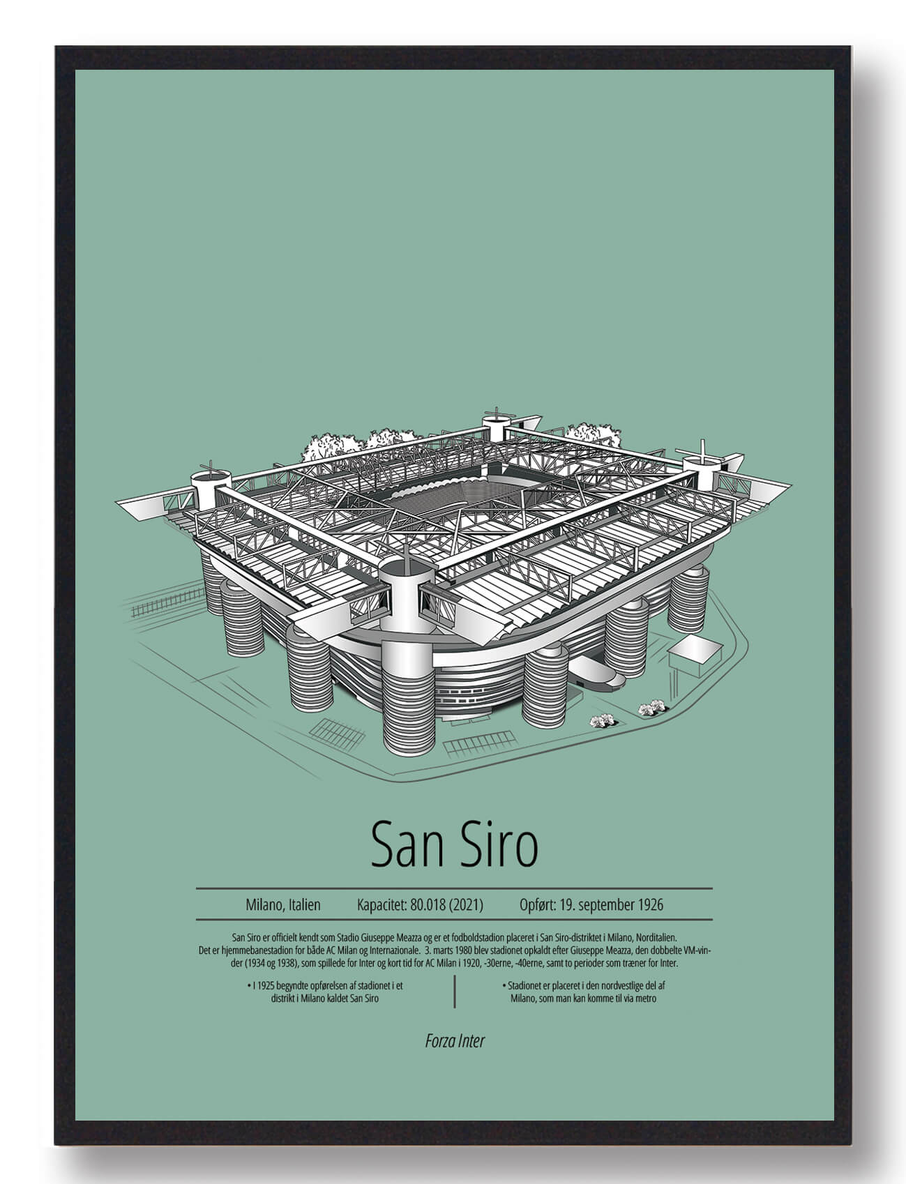 San Siro - A.C. Milan mintgrøn
