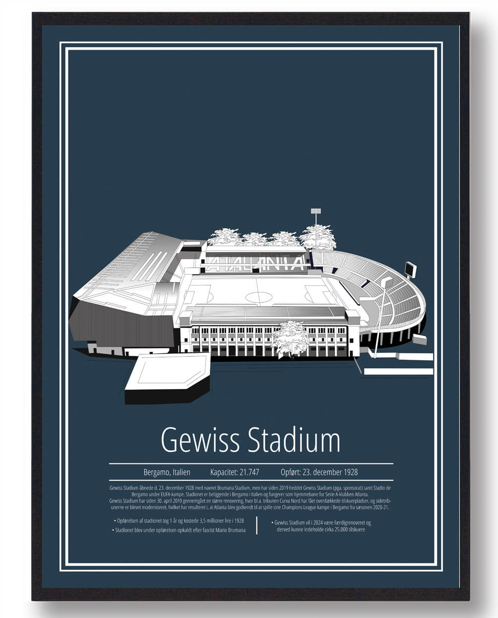 Atalanta - Gewiss stadium  stadion plakat