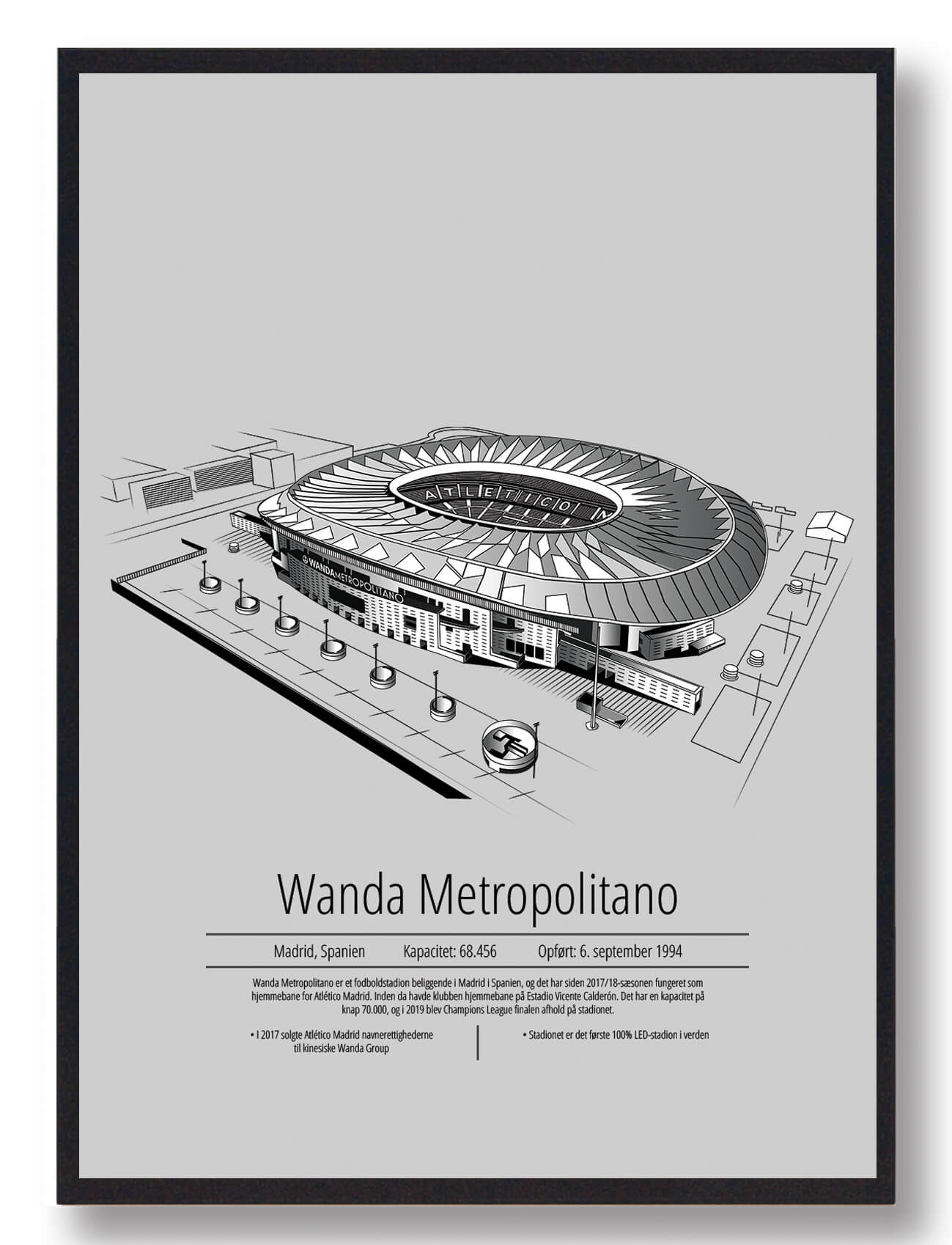 Wanda Metropolitano - Atlético Madrid grå