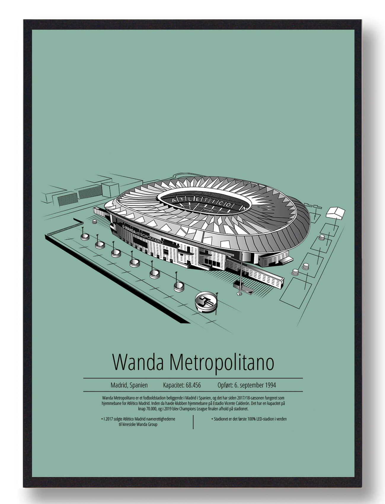 Wanda Metropolitano - Atlético Madrid mintgrøn