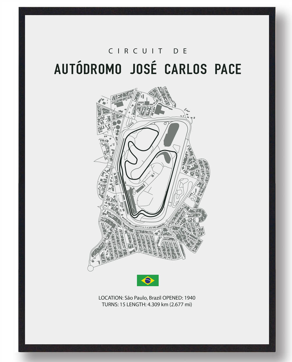 Autódromo José Carlos Pace - Formel 1 Plakattilbud