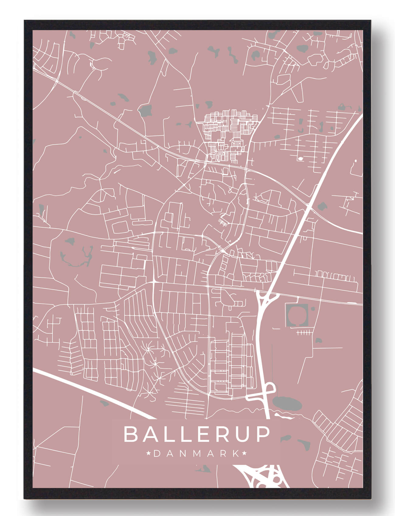 Ballerup plakat - rosa