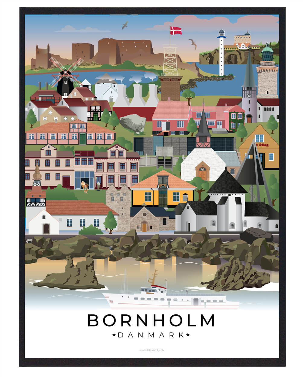 Bornholm byplakat