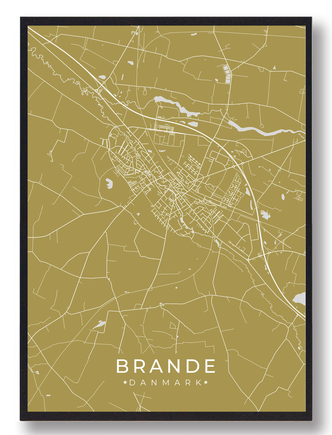 Brande plakat - gul