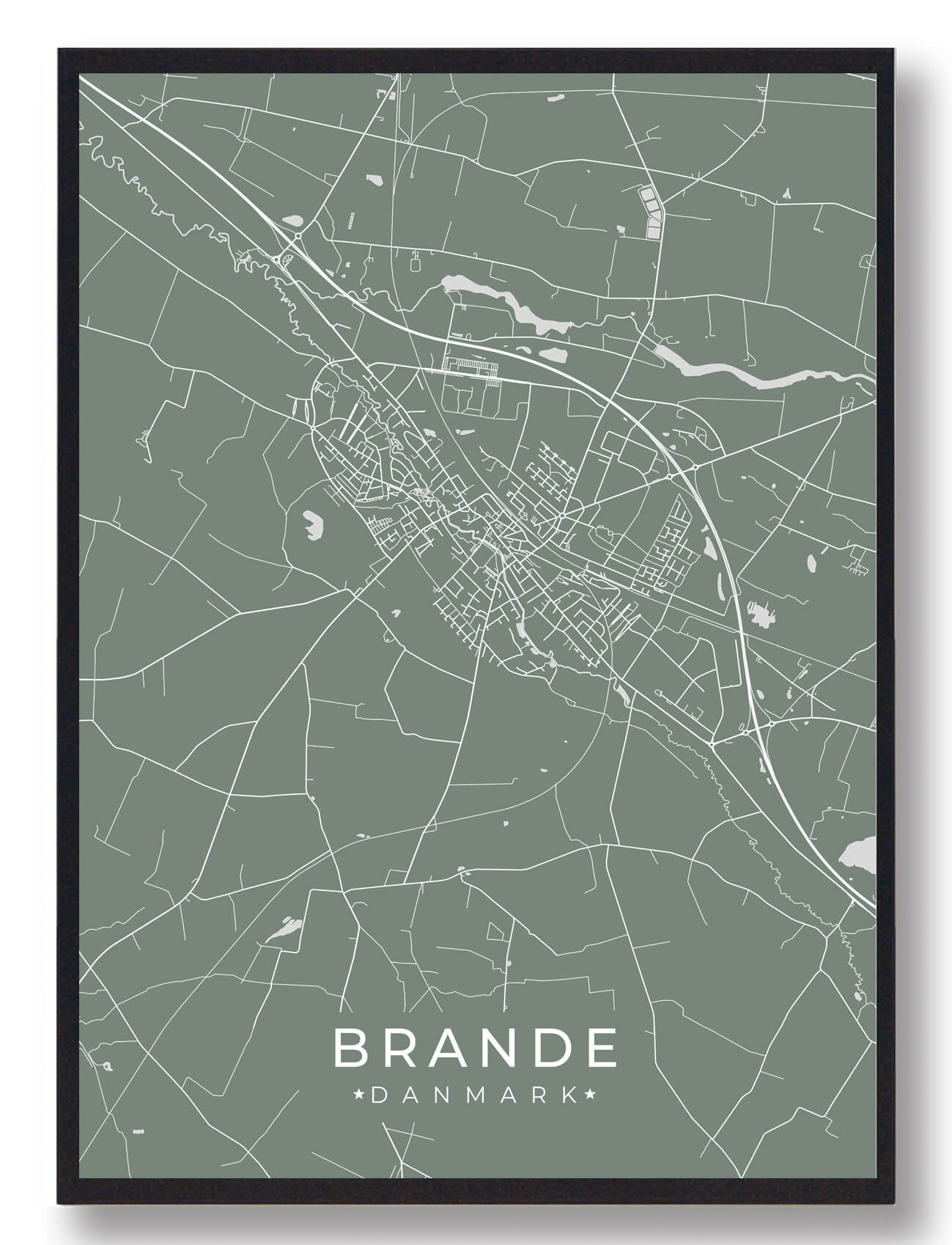 Brande plakat - grøn