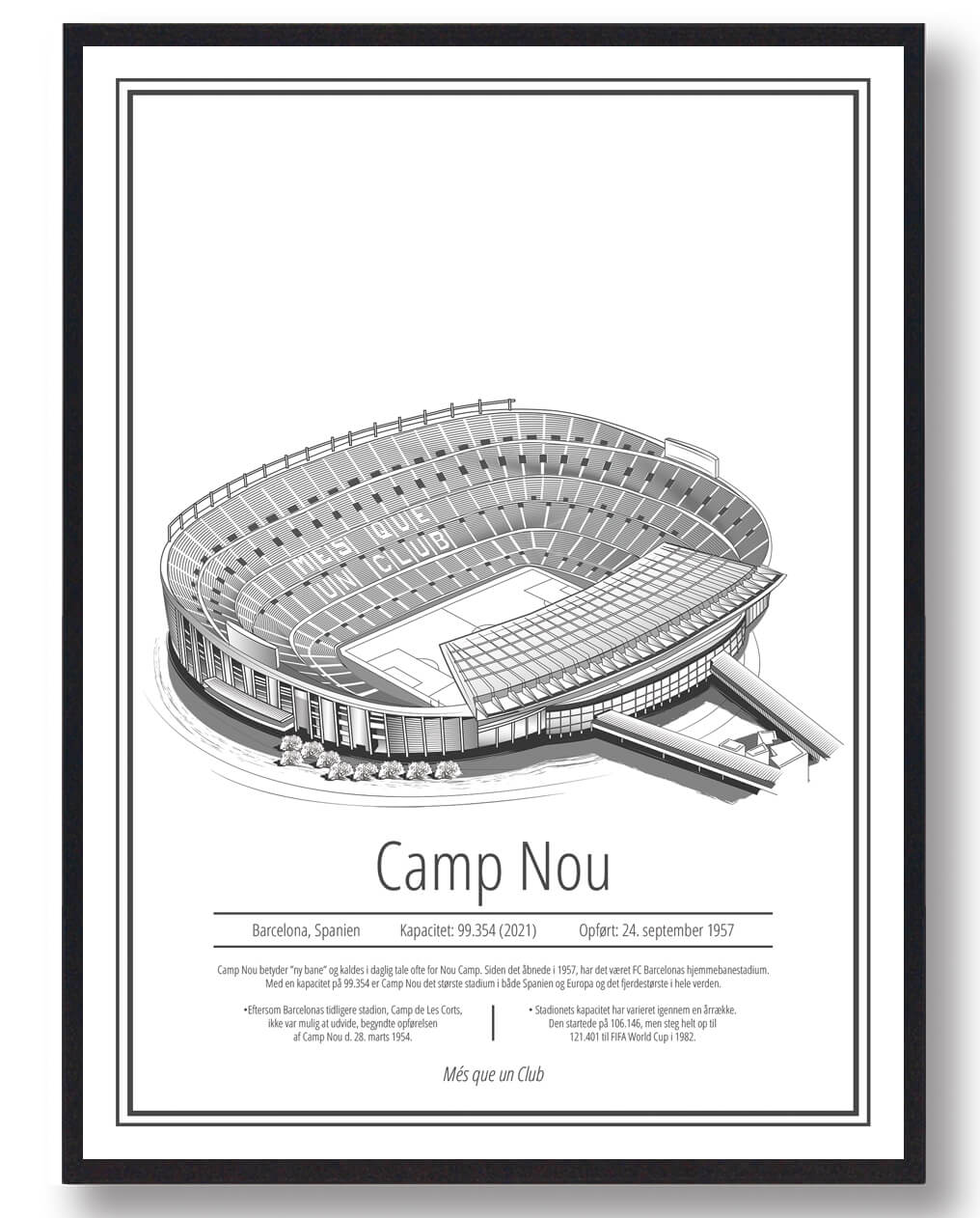 Camp Nou Barcelona Stadionplakat – Perfekt gave til Barca-fans
