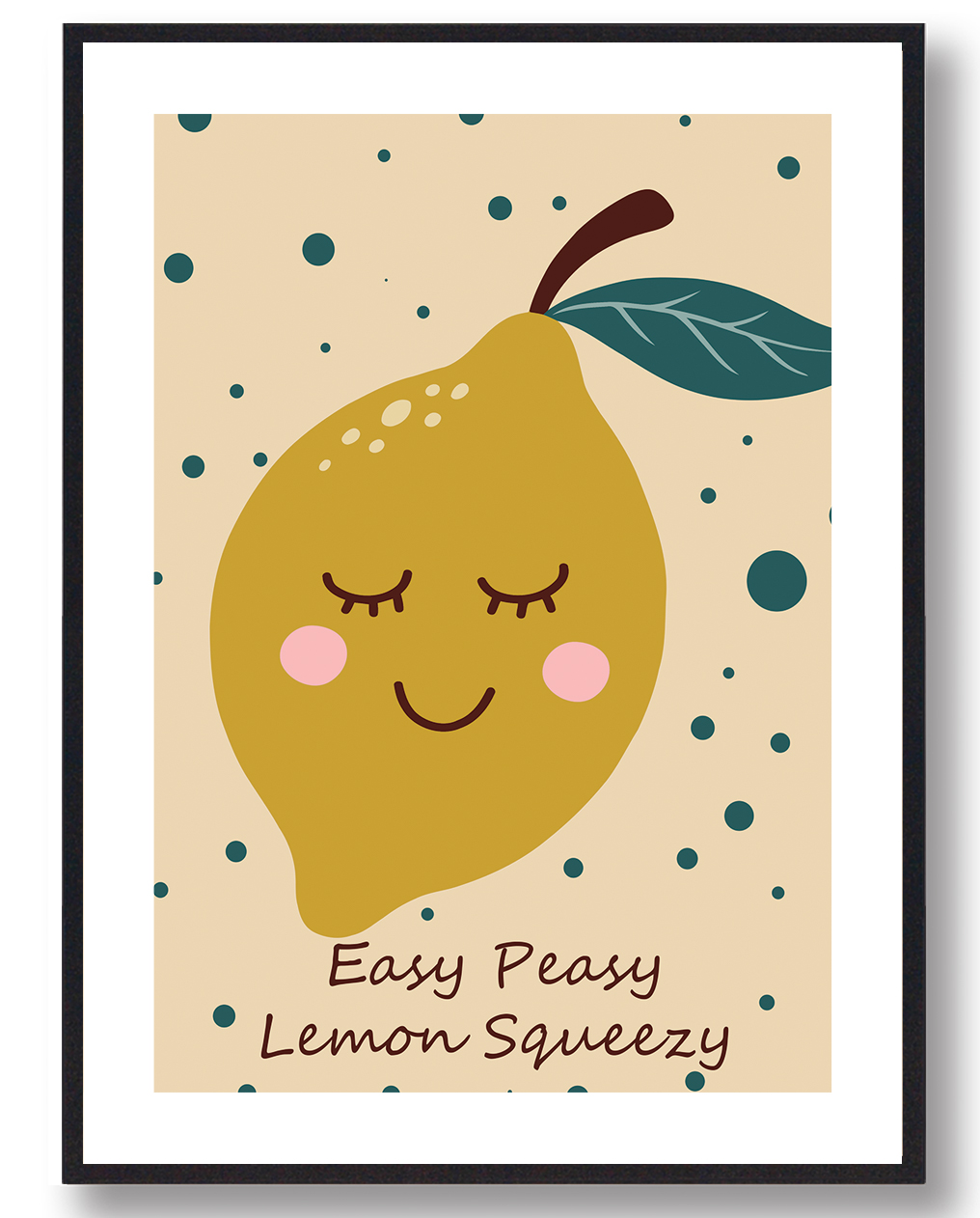 Citron Plakat - Frugtplakat til dit hjem