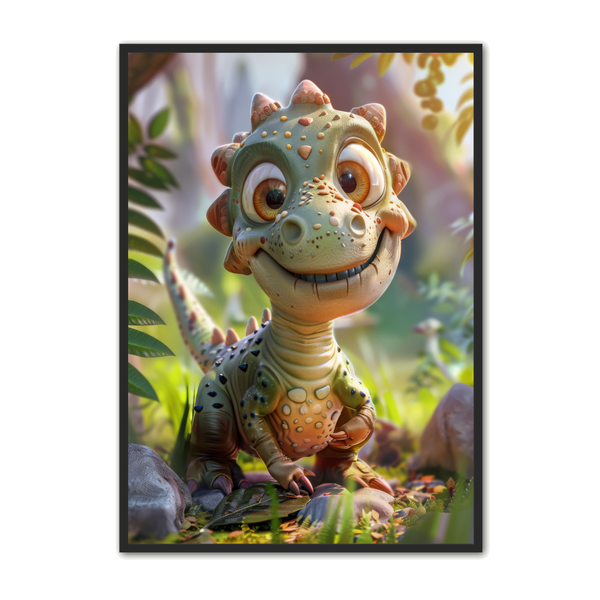 Farverig Dinosaur Plakat til Børneværelset - Must-Have!
