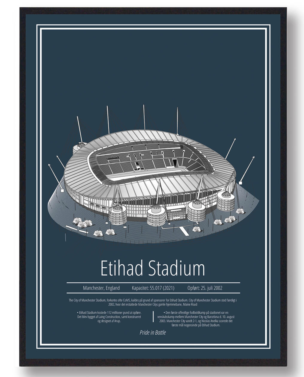 Etihad Stadion Plakat - Manchester City til dit hjem