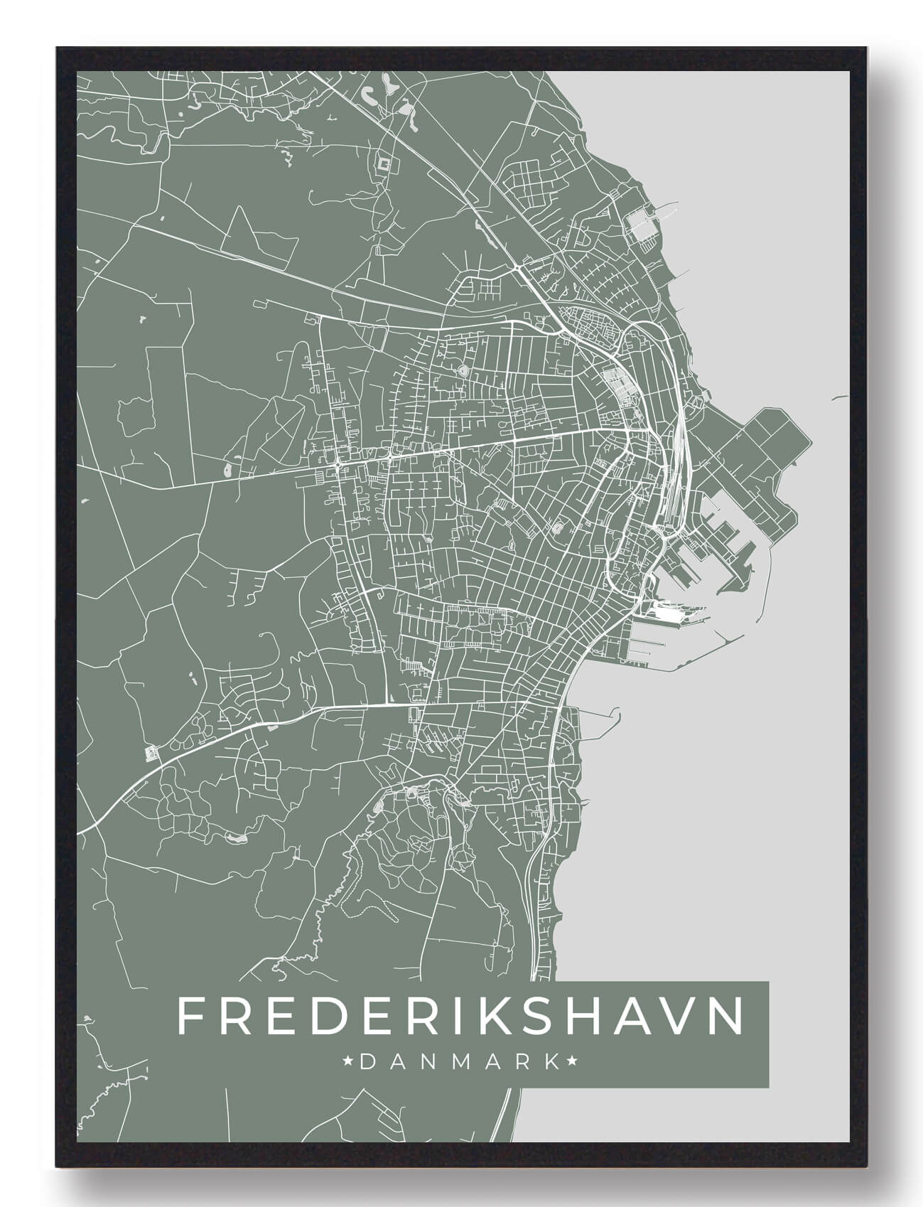 Frederikshavn plakat - grøn