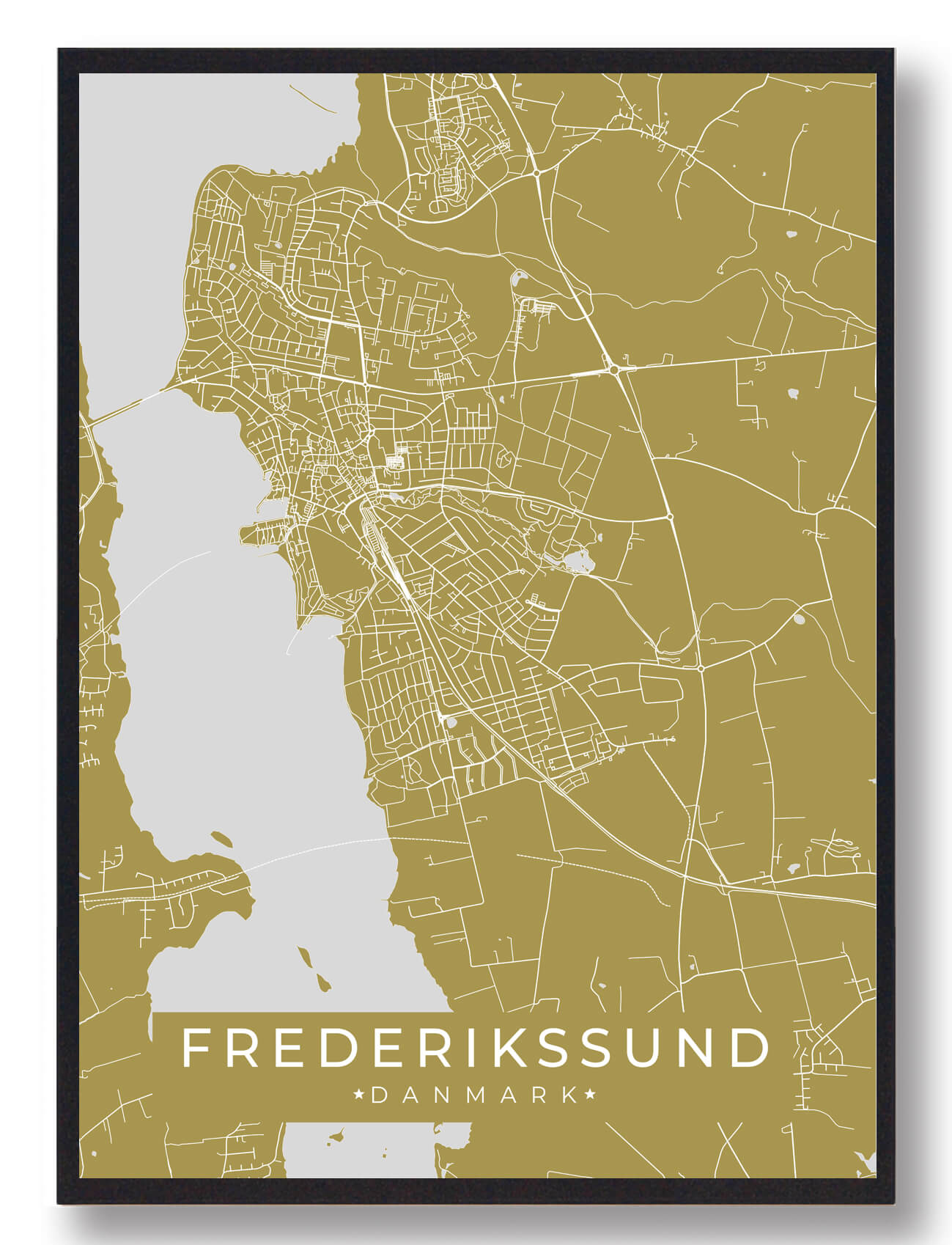 Frederikssund plakat - gul