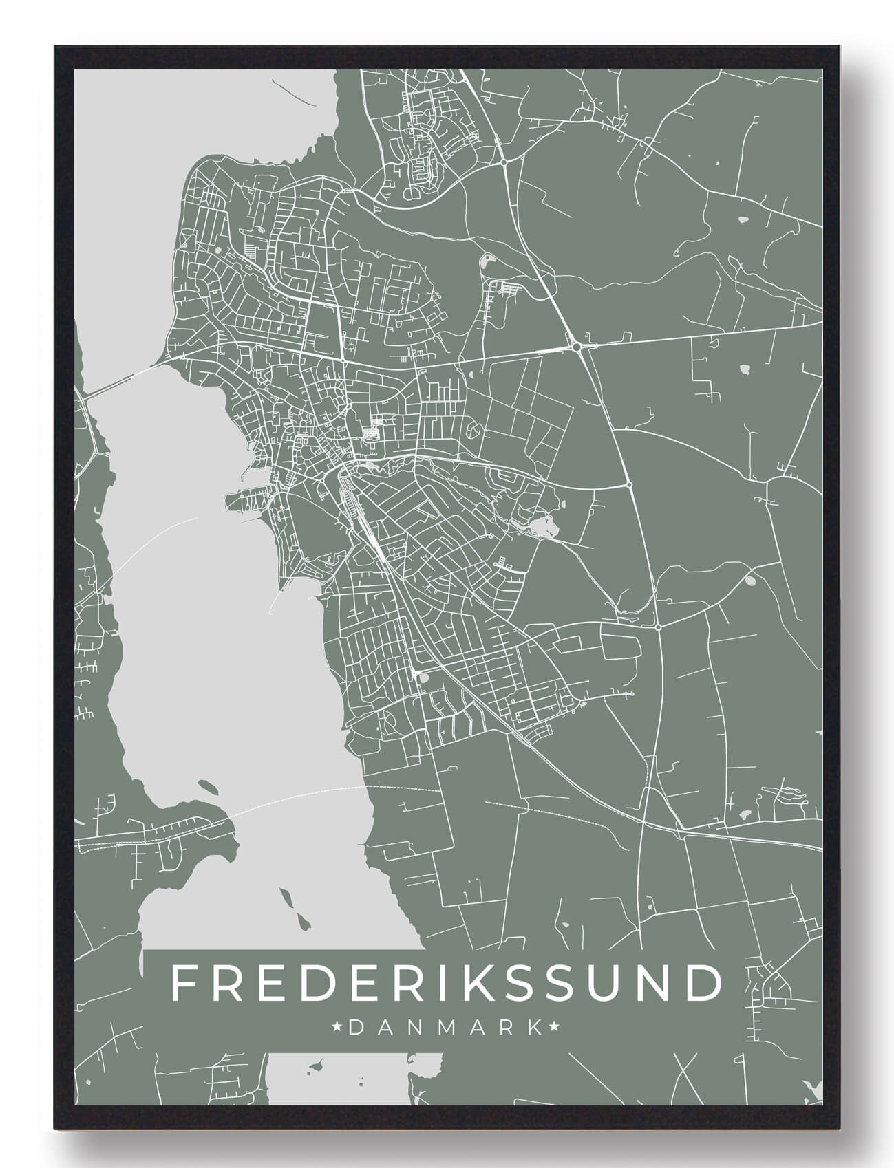 Frederikssund plakat - grøn