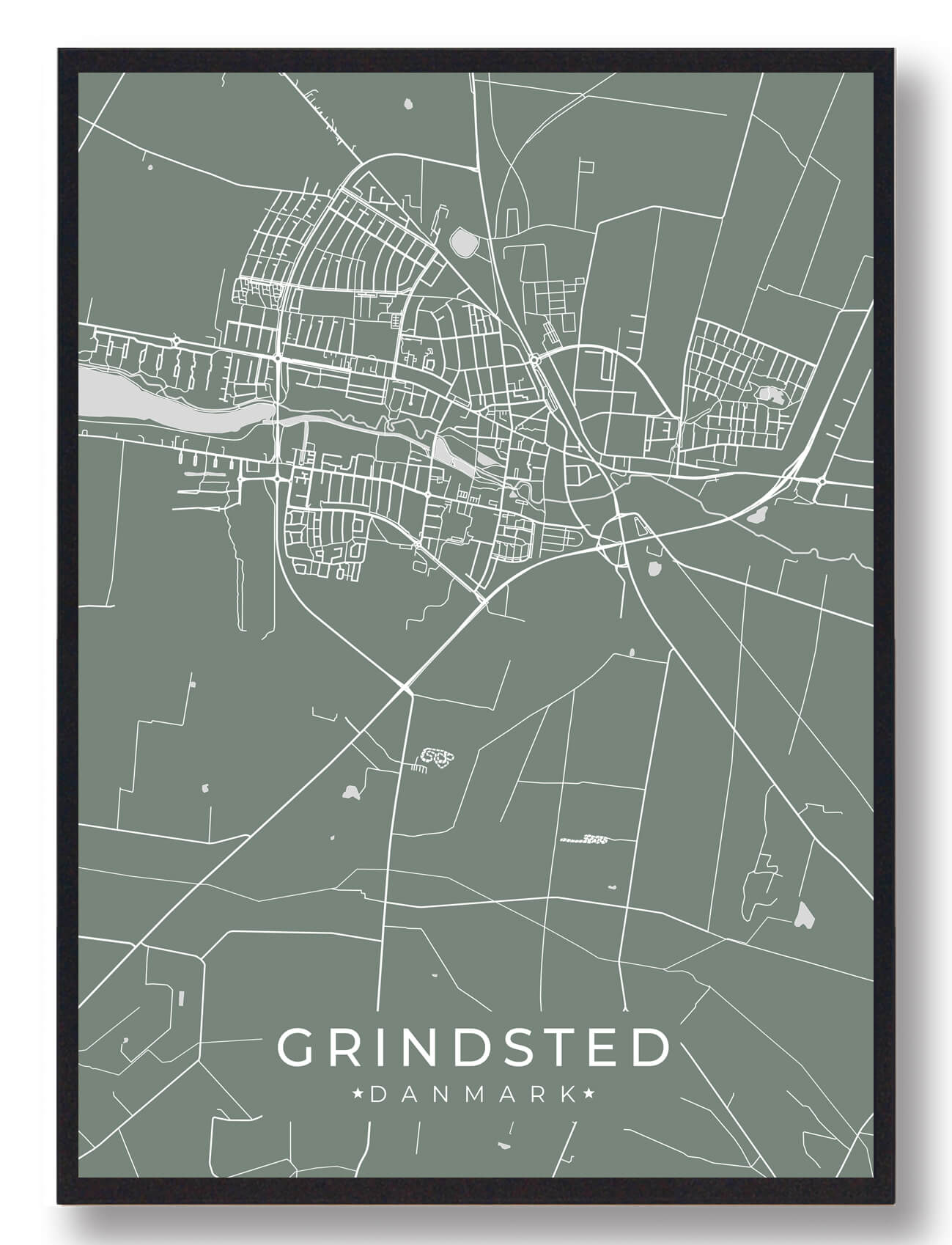 Grindsted Plakat - Grøn til Dit Hjem