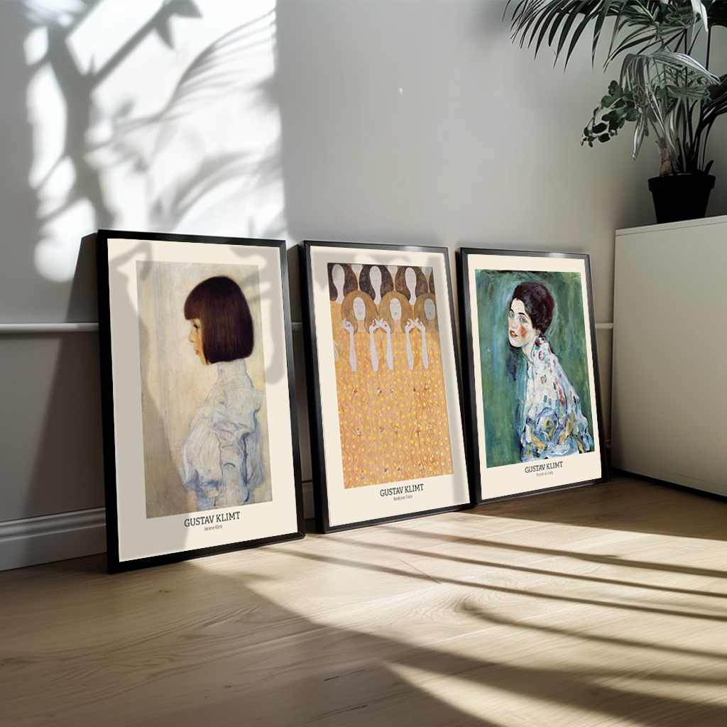 Trio plakatsæt Gustav Klimt