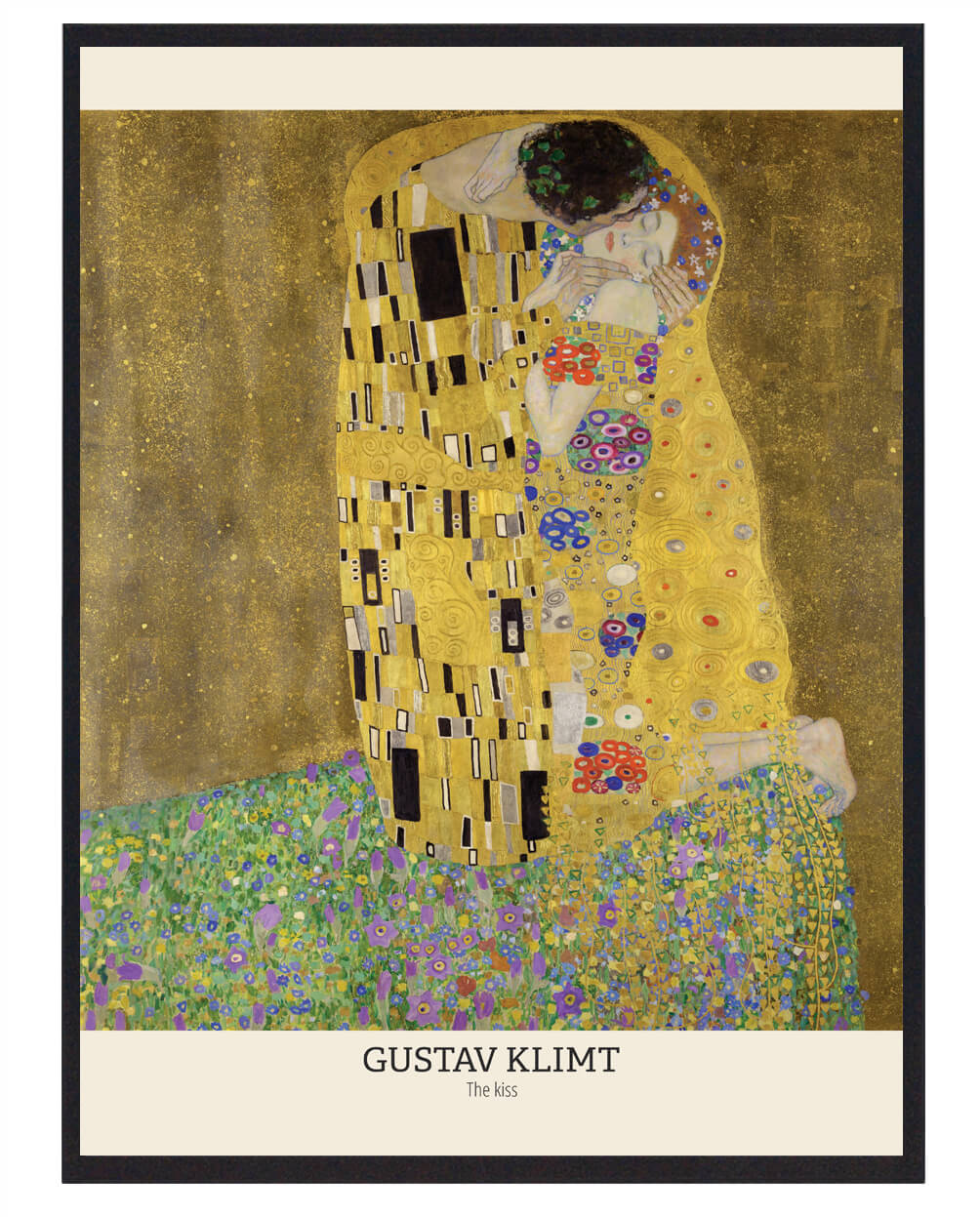 Gustav Klimt - Kysset Plakat til Kunstelskere