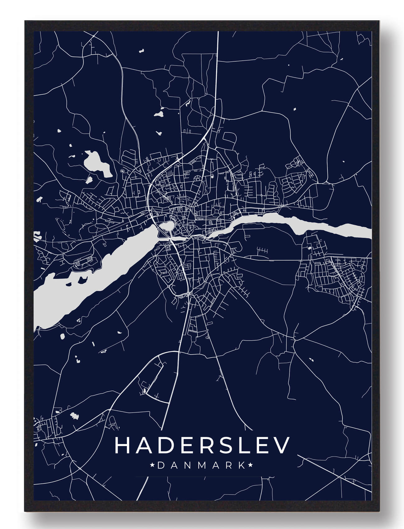 Haderslev plakat - mørkeblå