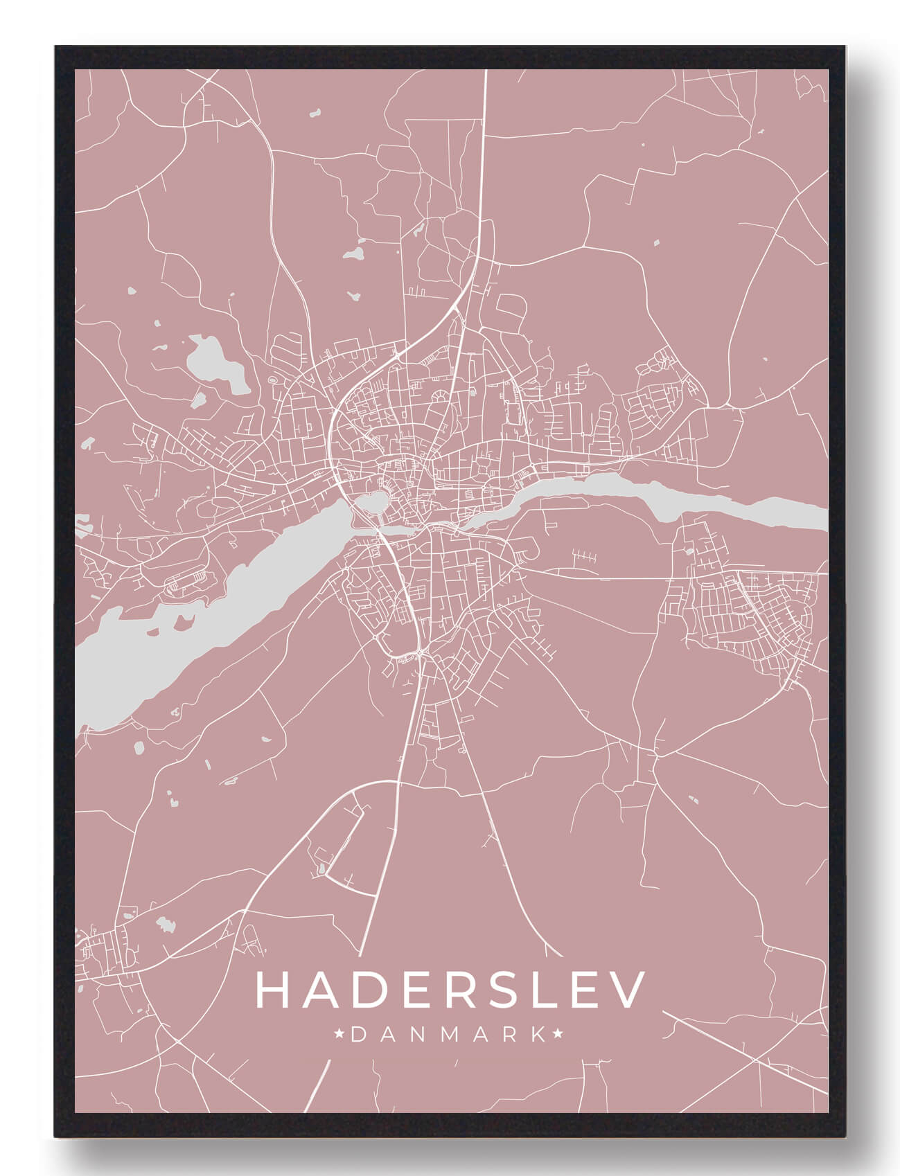 Haderslev plakat - rosa