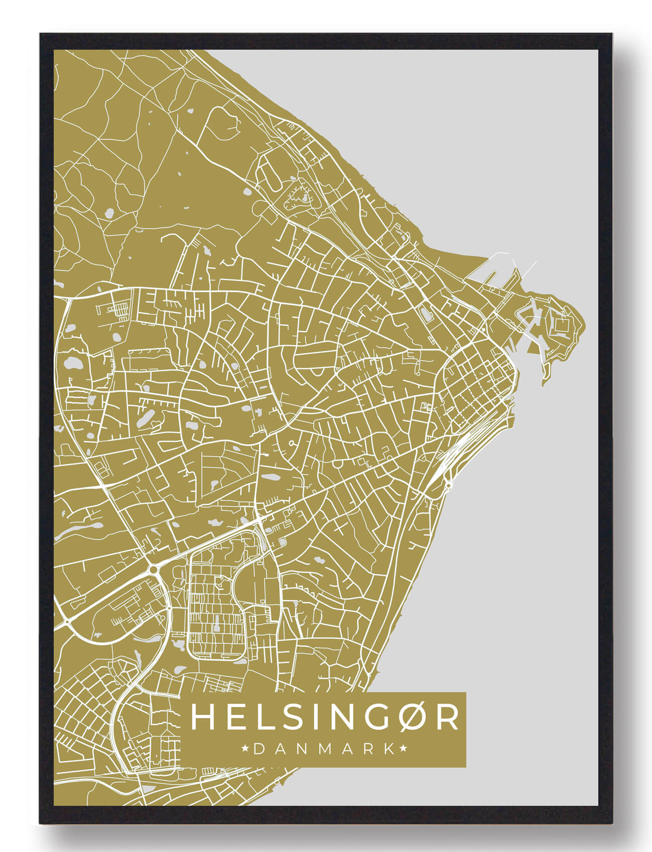 Helsingør plakat - gul