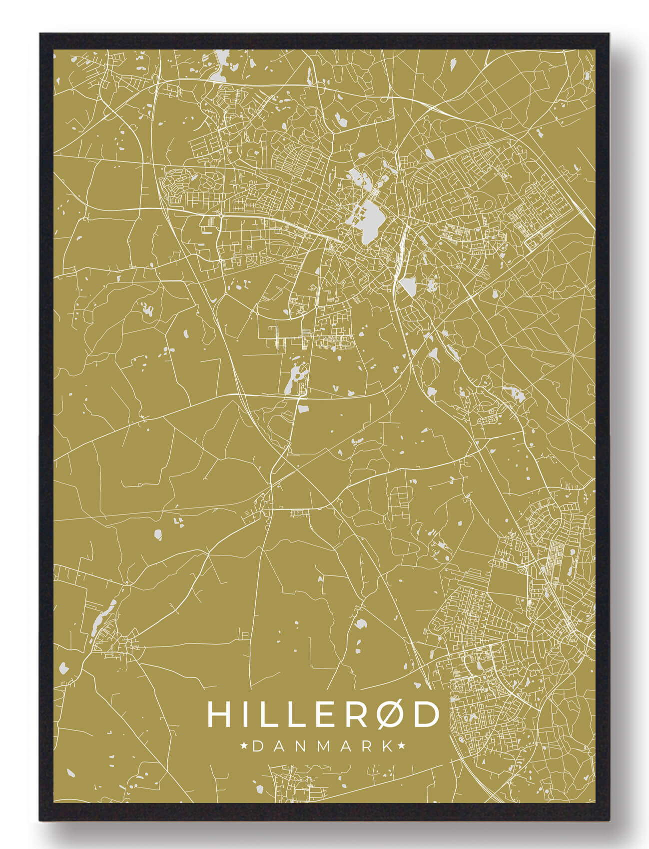 Hillerød Plakat - Gul fra Plakatdyr.dk