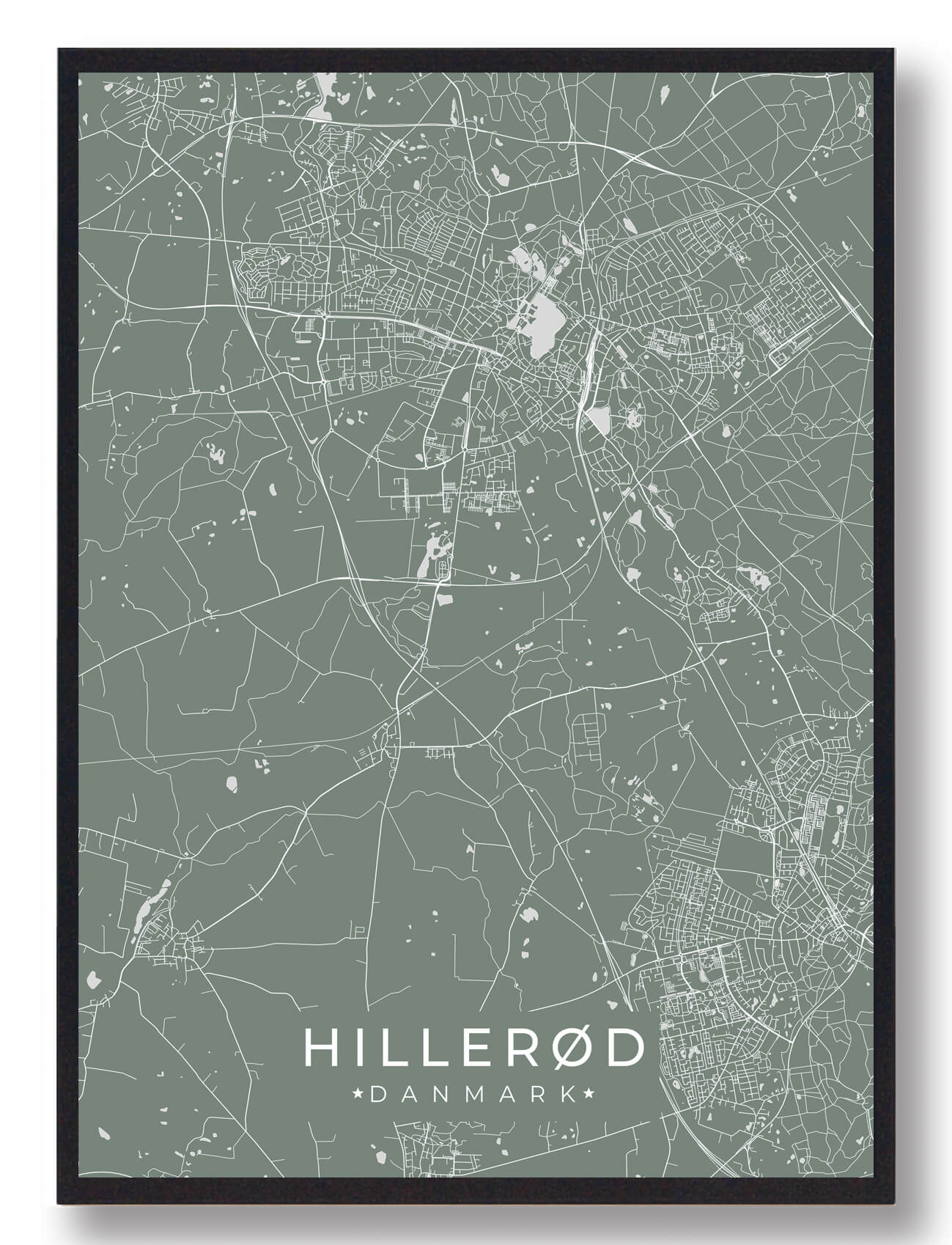 Hillerød plakat - grøn