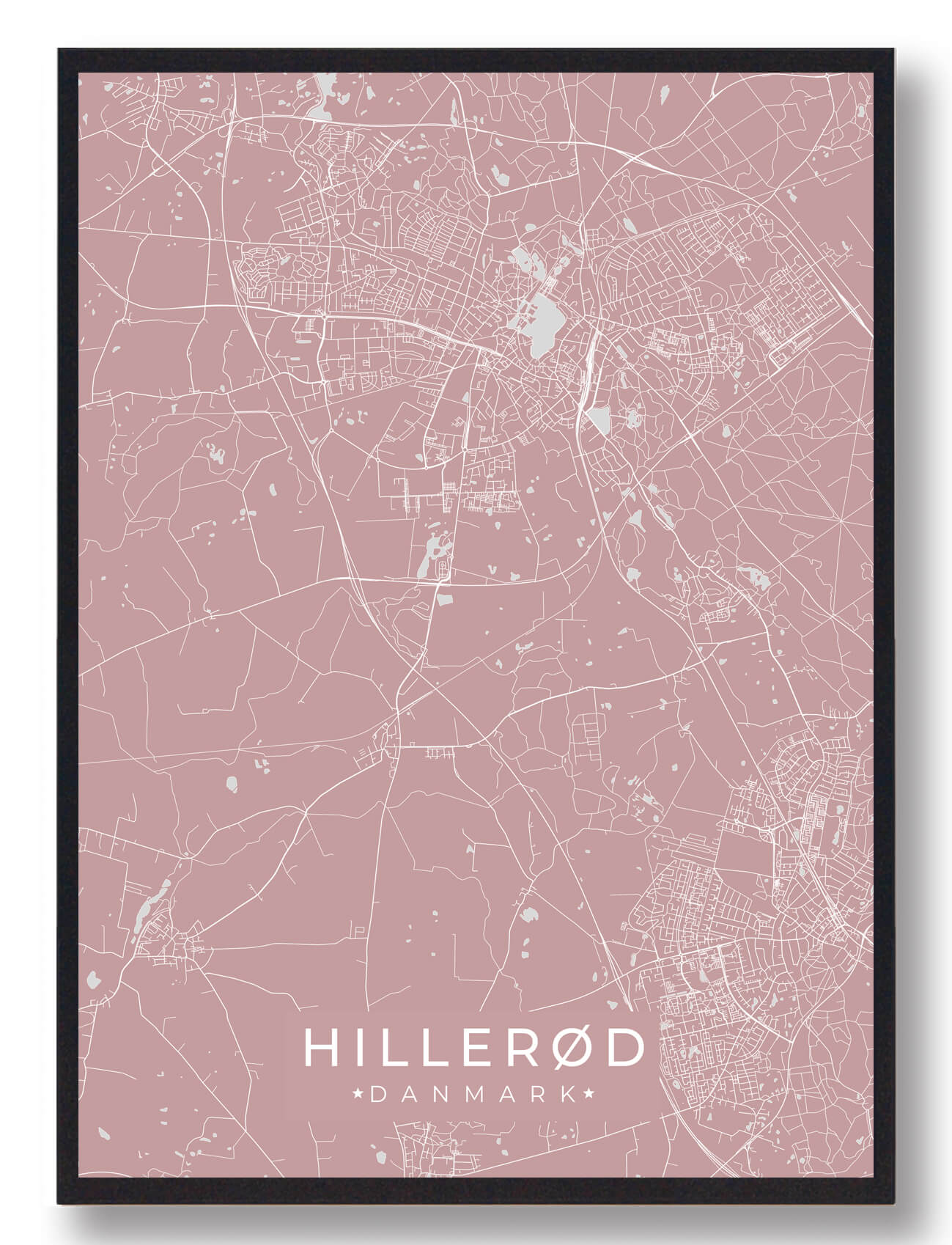 Hillerød plakat - rosa
